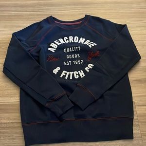 Abercrombie & Fitch crew neck navy sweatshirt M